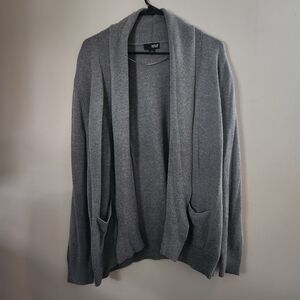 a.n.a Charcoal Open Front Cardigan